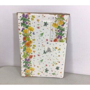 Vintage Floral Lunch Boxes Cardboard Current USA Lot of 3 New